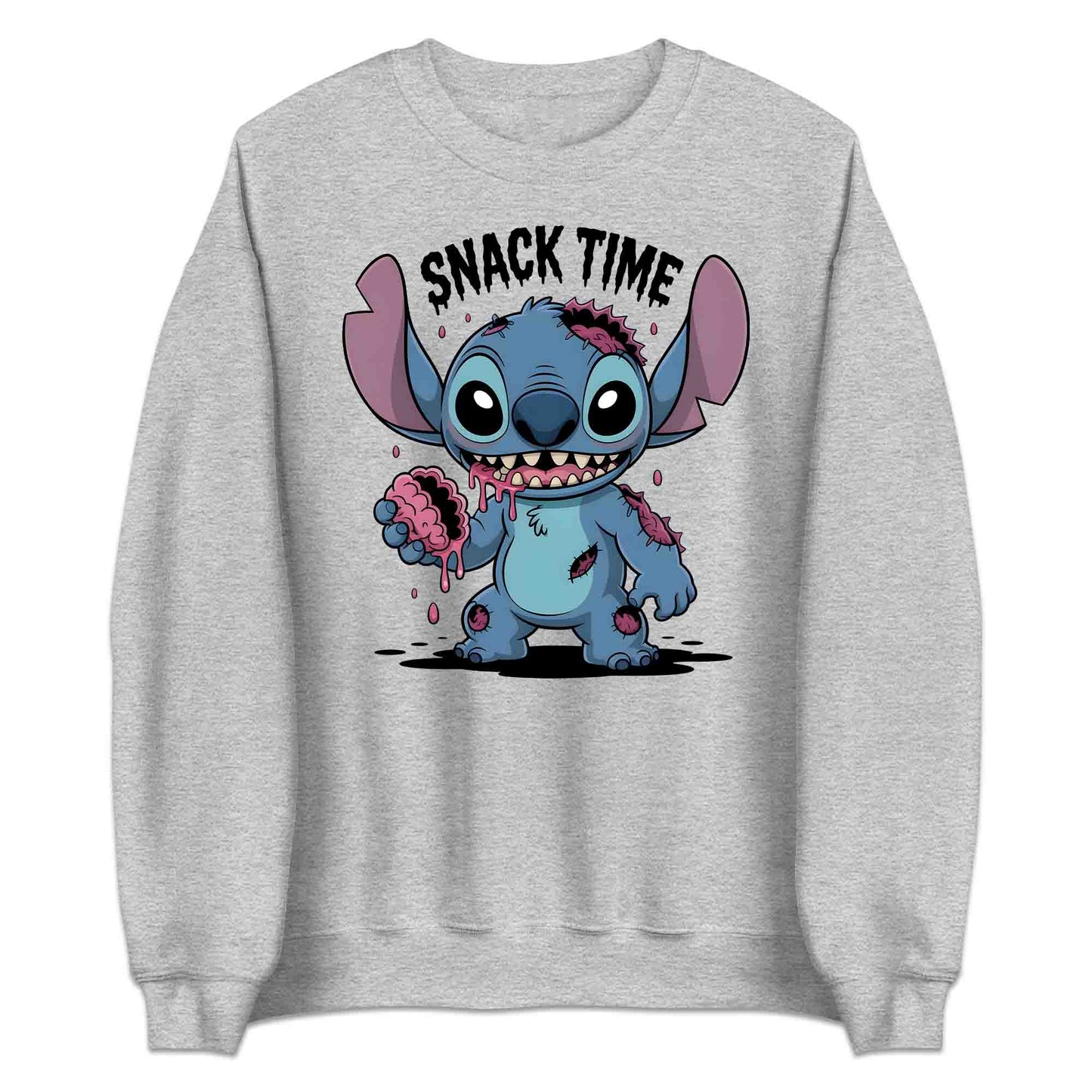 Stitch Zombie Snack Time T-Shirt, Halloween Cartoon Sweatshirt, Kawaii Horror Hoodie | PRODUCT CODE: SYTWBNVC