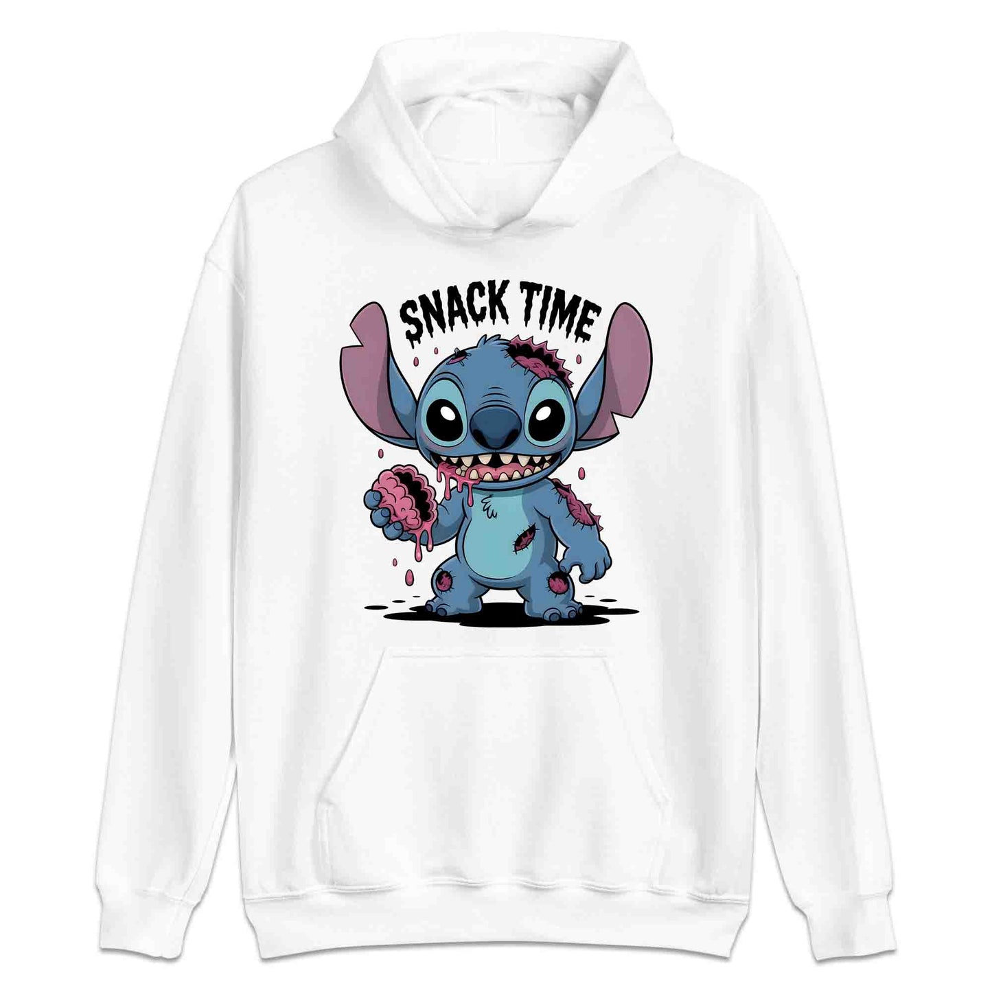 Stitch Zombie Snack Time T-Shirt, Halloween Cartoon Sweatshirt, Kawaii Horror Hoodie | PRODUCT CODE: SYTWBNVC
