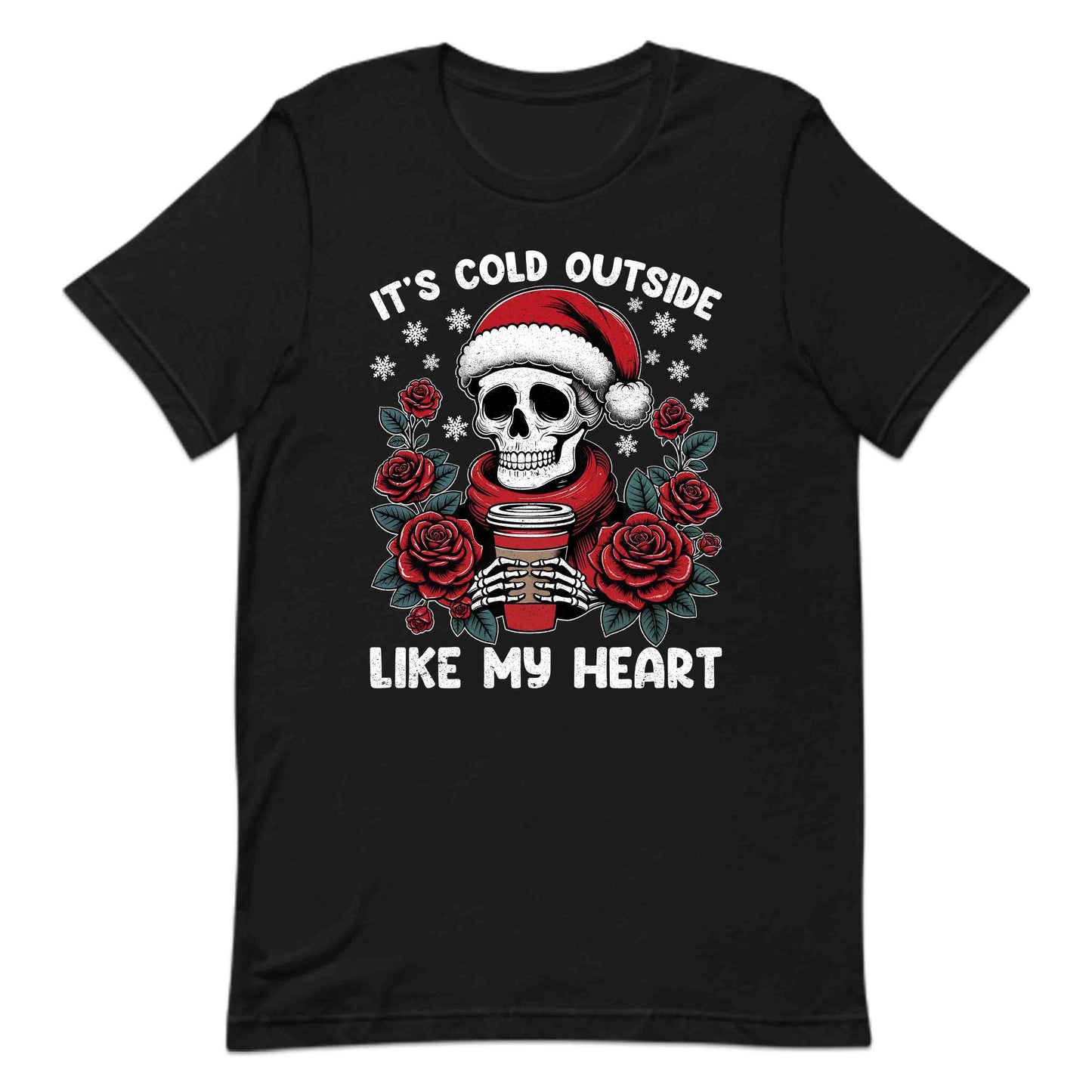 It’s Cold Outside Like My Heart Gothic Christmas Skeleton | PRODUCT CODE: TCHLDULKSGM