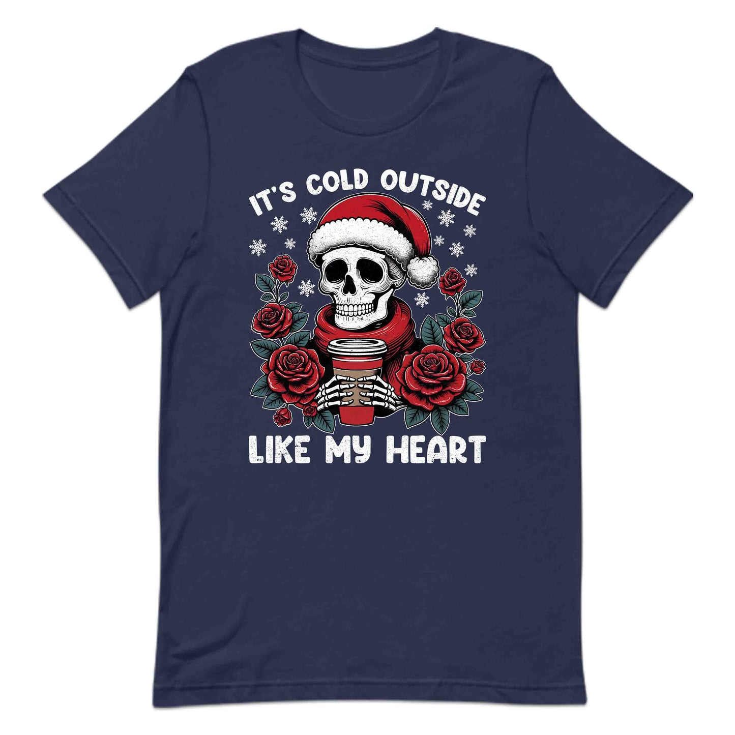 It’s Cold Outside Like My Heart Gothic Christmas Skeleton | PRODUCT CODE: TCHLDULKSGM