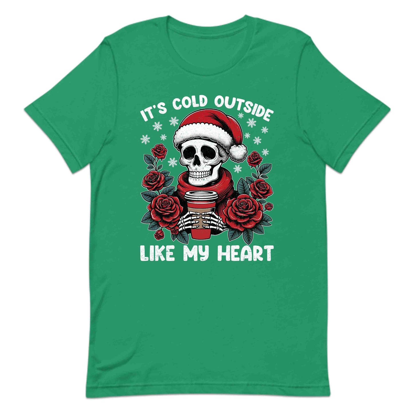 It’s Cold Outside Like My Heart Gothic Christmas Skeleton | PRODUCT CODE: TCHLDULKSGM