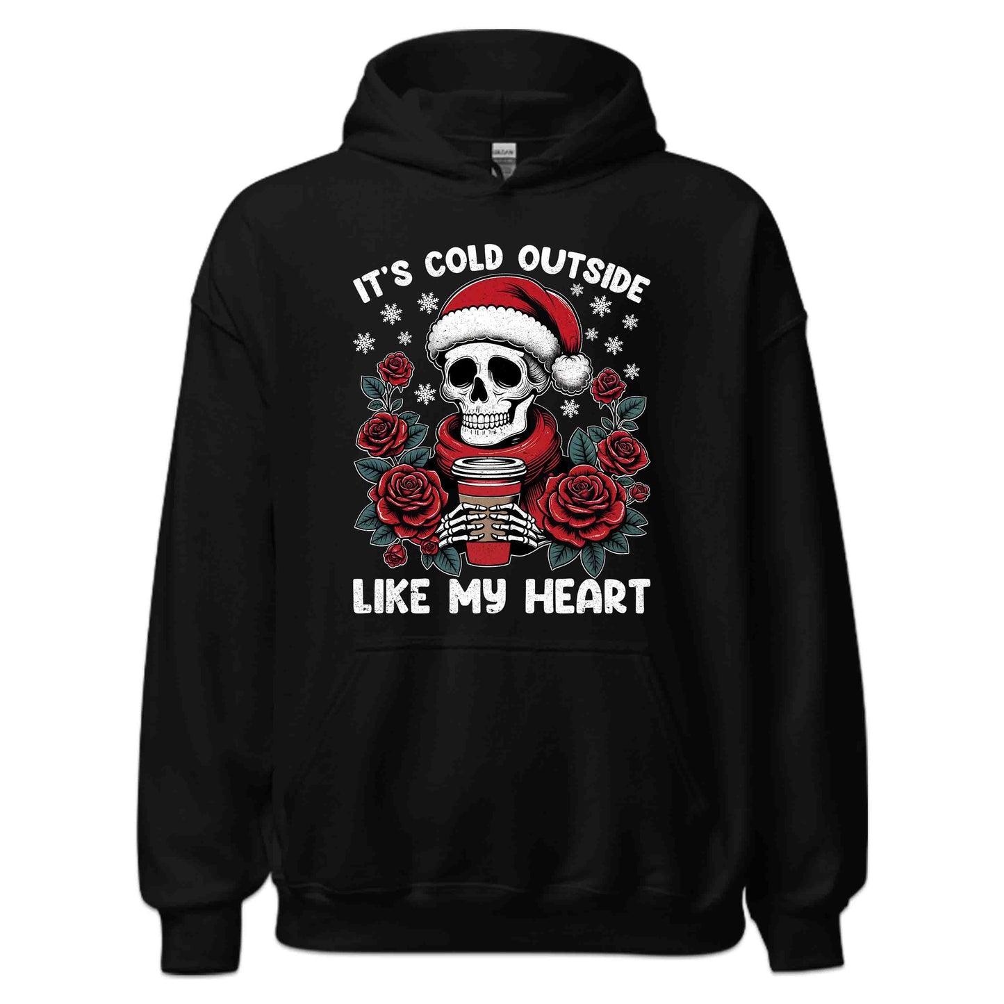 It’s Cold Outside Like My Heart Gothic Christmas Skeleton | PRODUCT CODE: TCHLDULKSGM