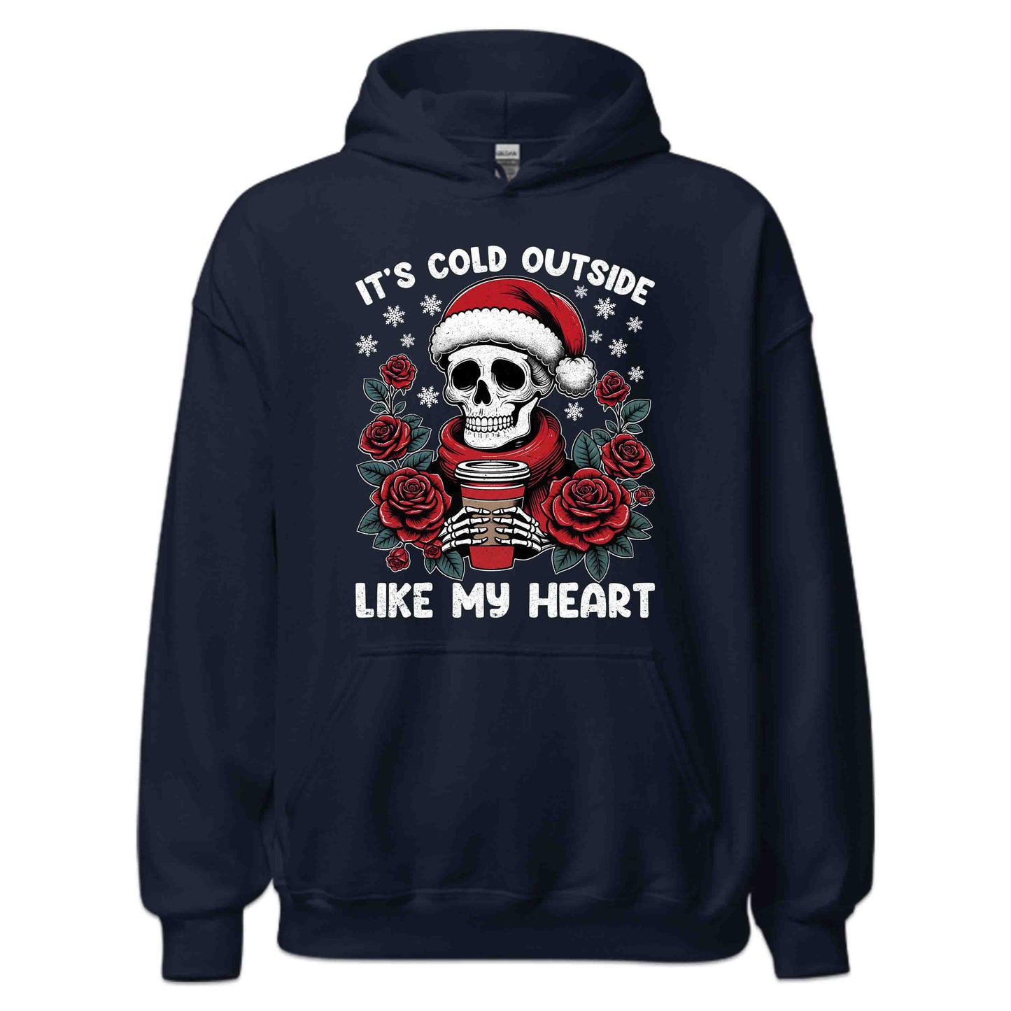 It’s Cold Outside Like My Heart Gothic Christmas Skeleton | PRODUCT CODE: TCHLDULKSGM