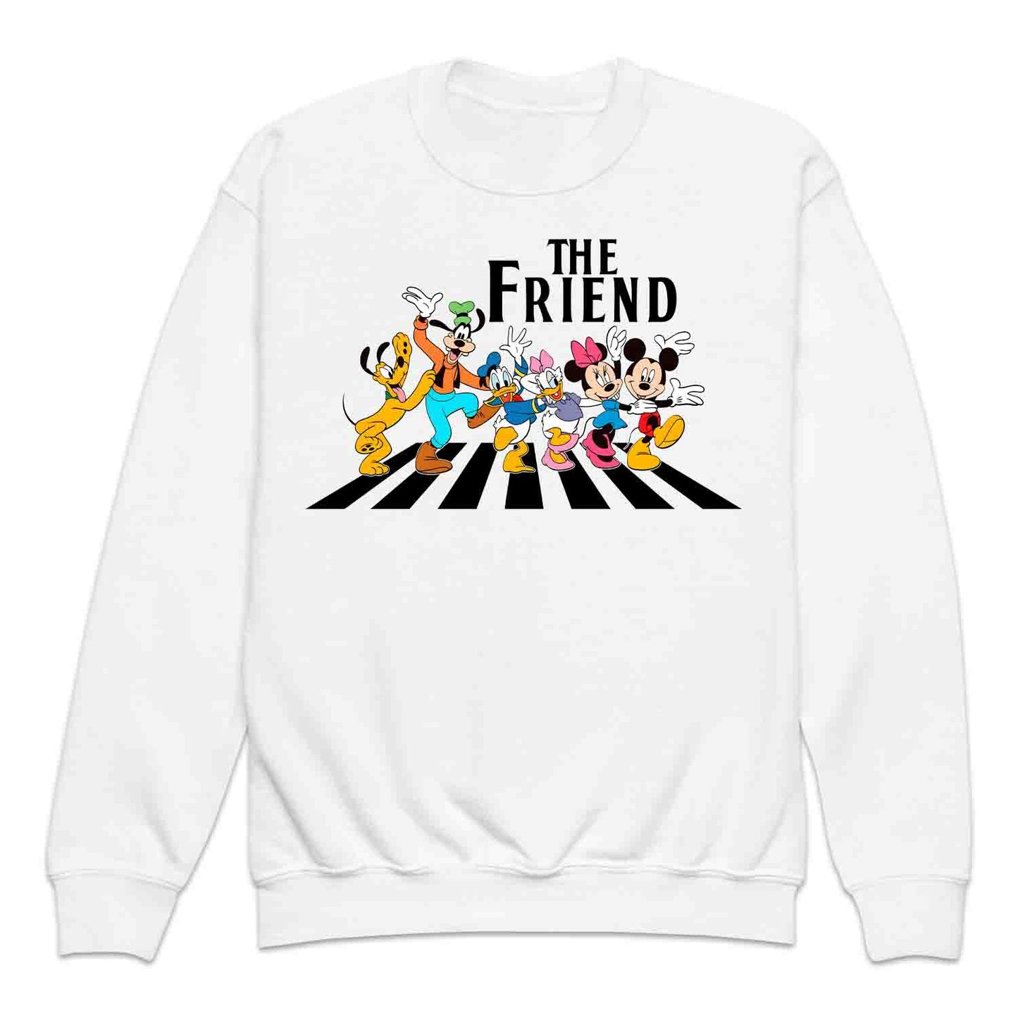 The Friends Disney Kids T-Shirt | Mickey & Friends Walking Abbey Road Kids Jumper | The Beatles Fan Hoodie | PRODUCT CODE: THFERISOANCY