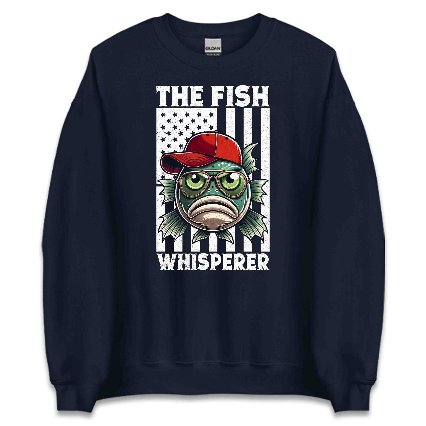 The Fish Whisperer Funny & Patriotic Fishing | PRODUCT CODE: THFWSPREFNYPA