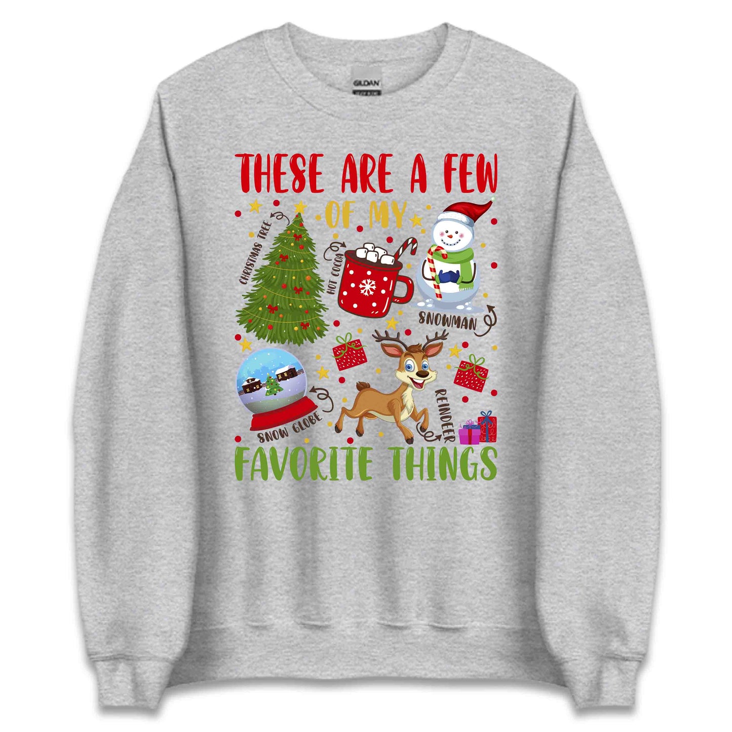 Christmas Favorite Things Reindeer Trees Snowmen Xmas | PRODUCT CODE: THRSWFEVONG