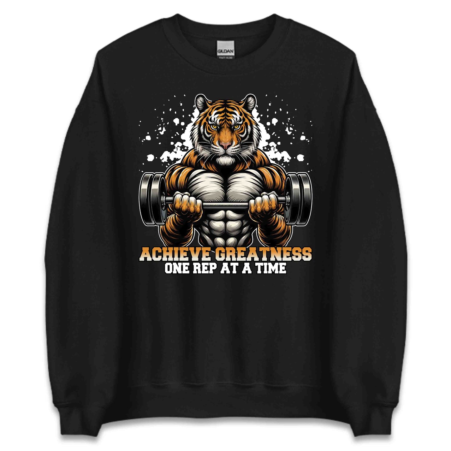 Tiger Bodybuilding Gym Achieve Greatness One Rep At A Time | PRODUCT CODE: TRGEBFYLNACH