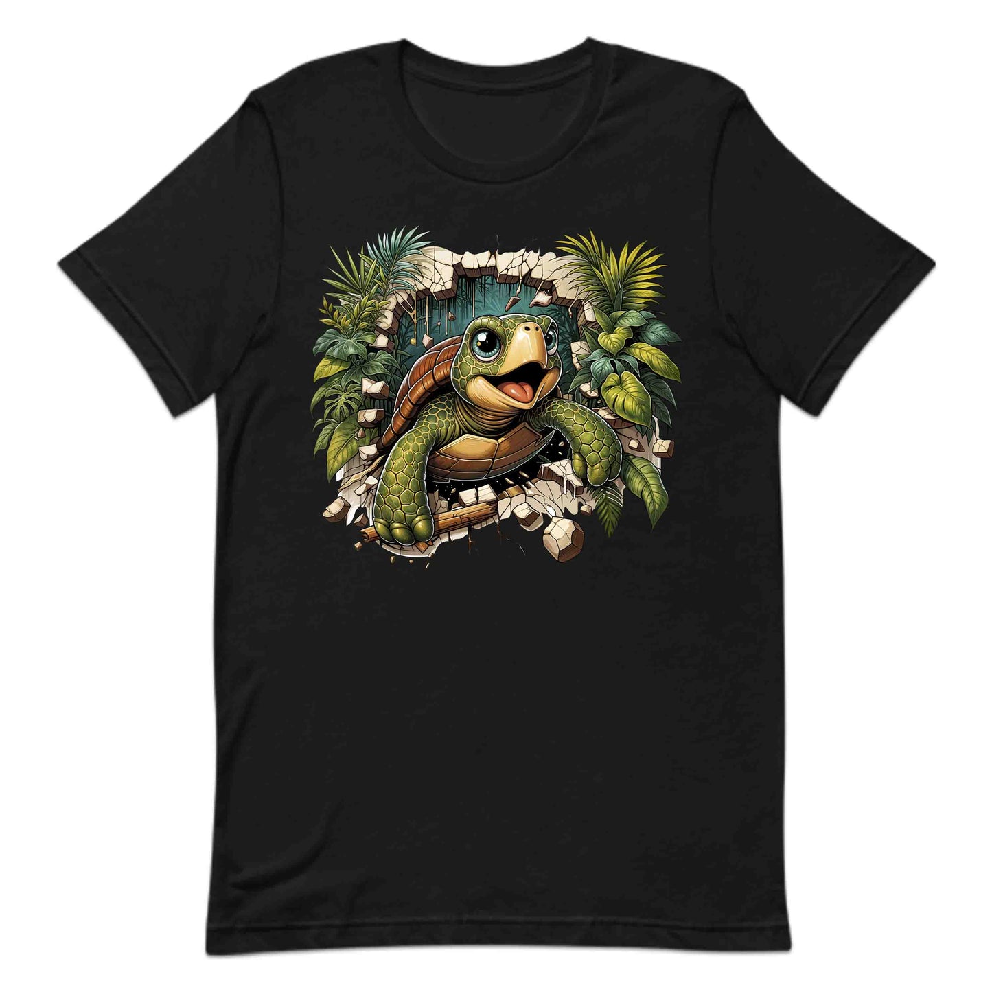 Turtle Breaking Through Wall Realistic 3D Turtle | PRODUCT CODE: TRLBKNGOCNLV