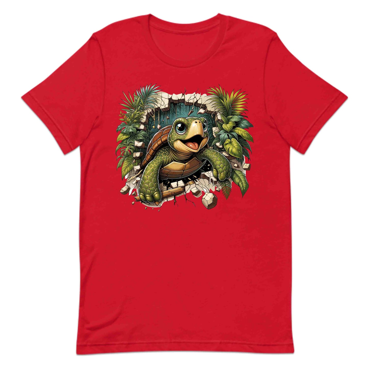 Turtle Breaking Through Wall Realistic 3D Turtle | PRODUCT CODE: TRLBKNGOCNLV