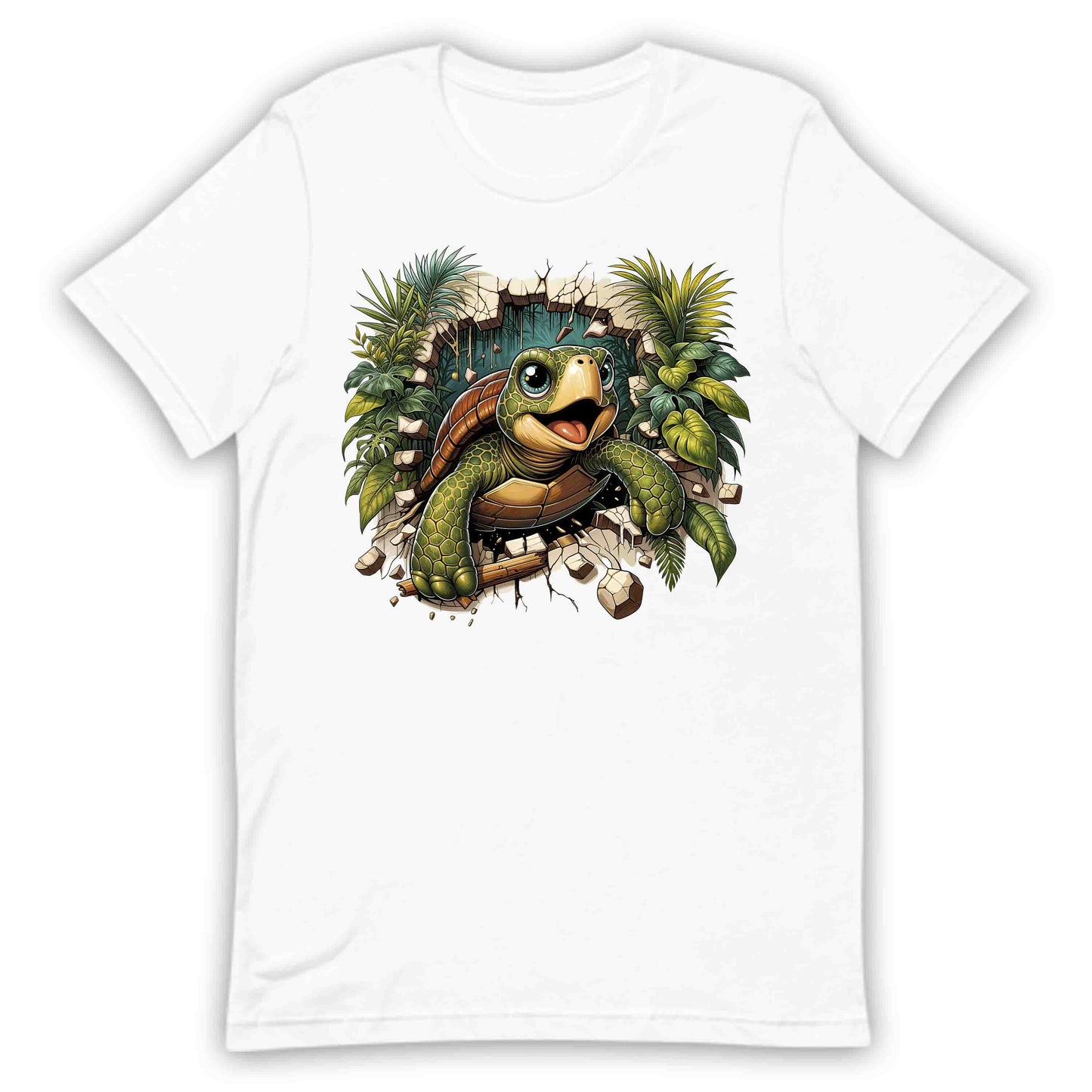 Turtle Breaking Through Wall Realistic 3D Turtle | PRODUCT CODE: TRLBKNGOCNLV