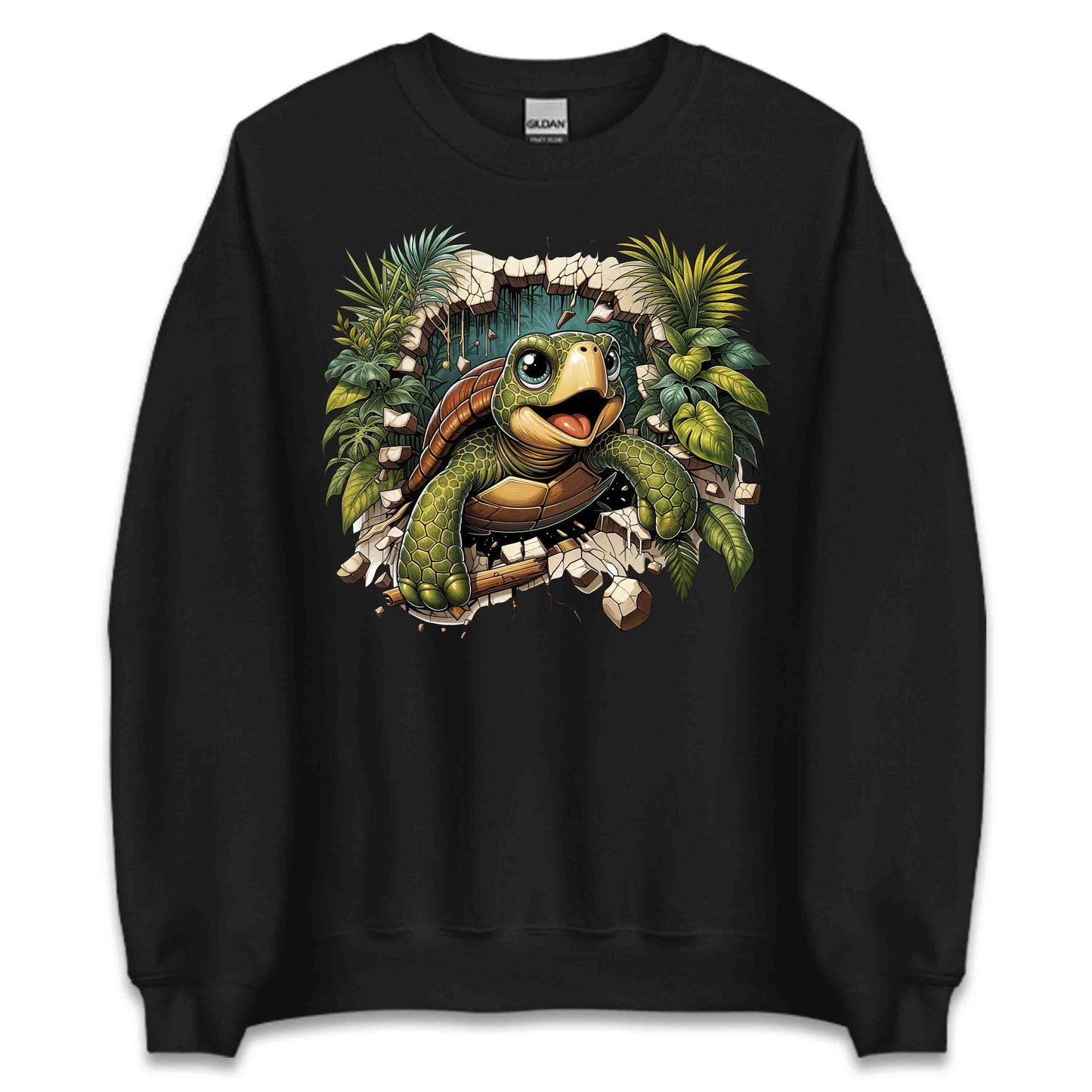 Turtle Breaking Through Wall Realistic 3D Turtle | PRODUCT CODE: TRLBKNGOCNLV