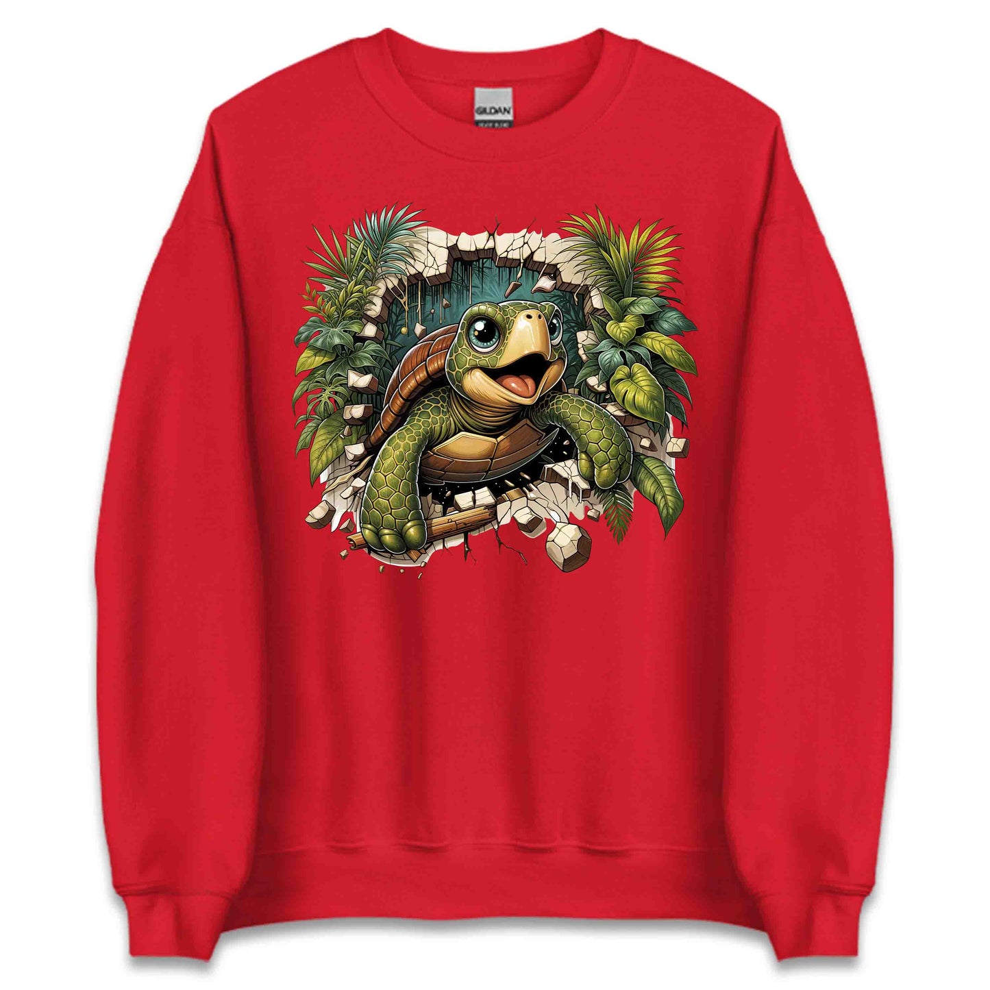 Turtle Breaking Through Wall Realistic 3D Turtle | PRODUCT CODE: TRLBKNGOCNLV
