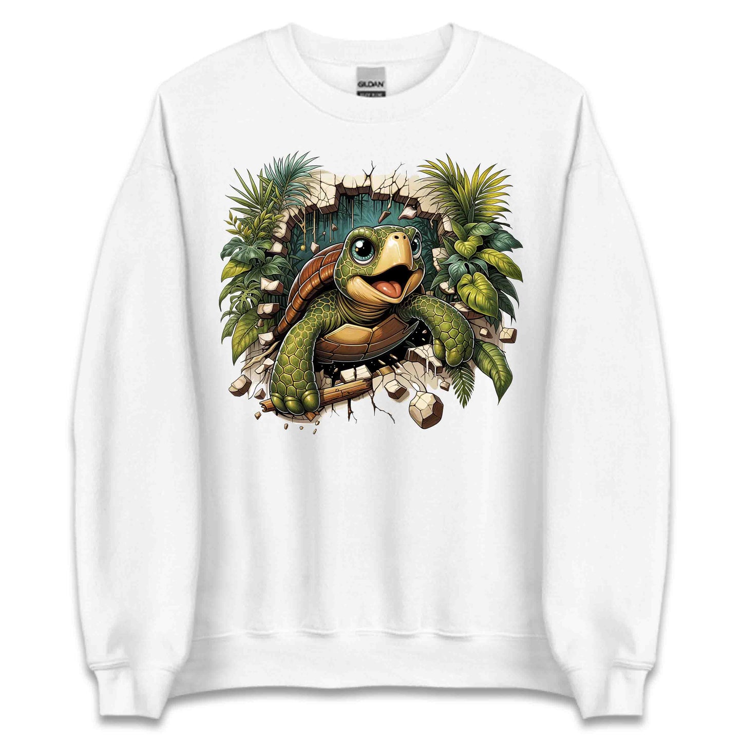 Turtle Breaking Through Wall Realistic 3D Turtle | PRODUCT CODE: TRLBKNGOCNLV