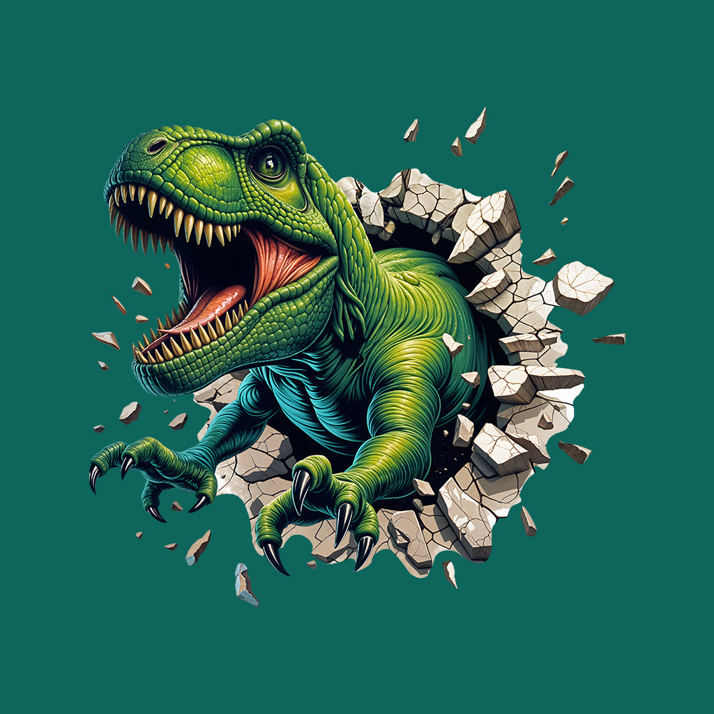 T-Rex Breaking Through Wall Epic Roaring Dinosaur | PRODUCT CODE: TRXBRKWLNGDO