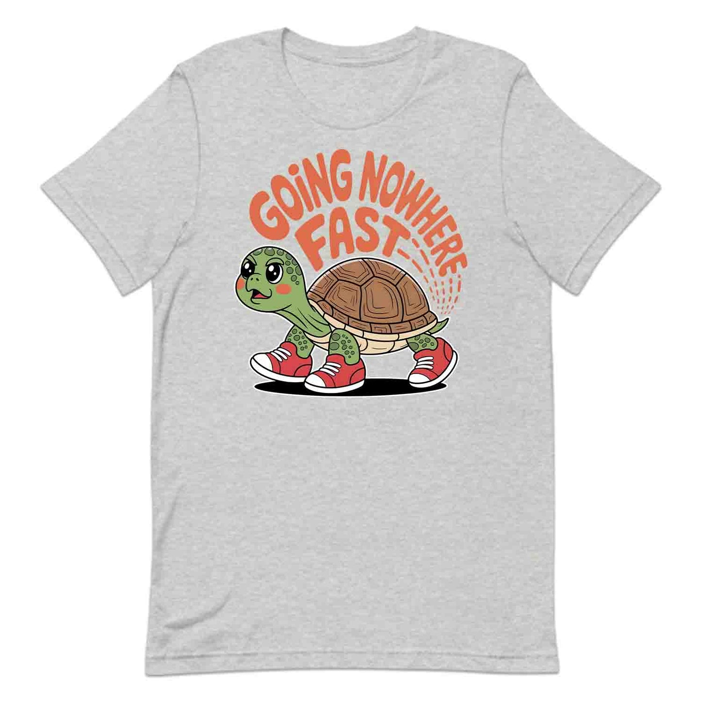 Turtle Going Nowhere Fast T-Shirt, Sneaker Tortoise Lazy Vibes Tee, Sarcastic Procrastinator Shirt | PRODUCT CODE: TSERWXVC