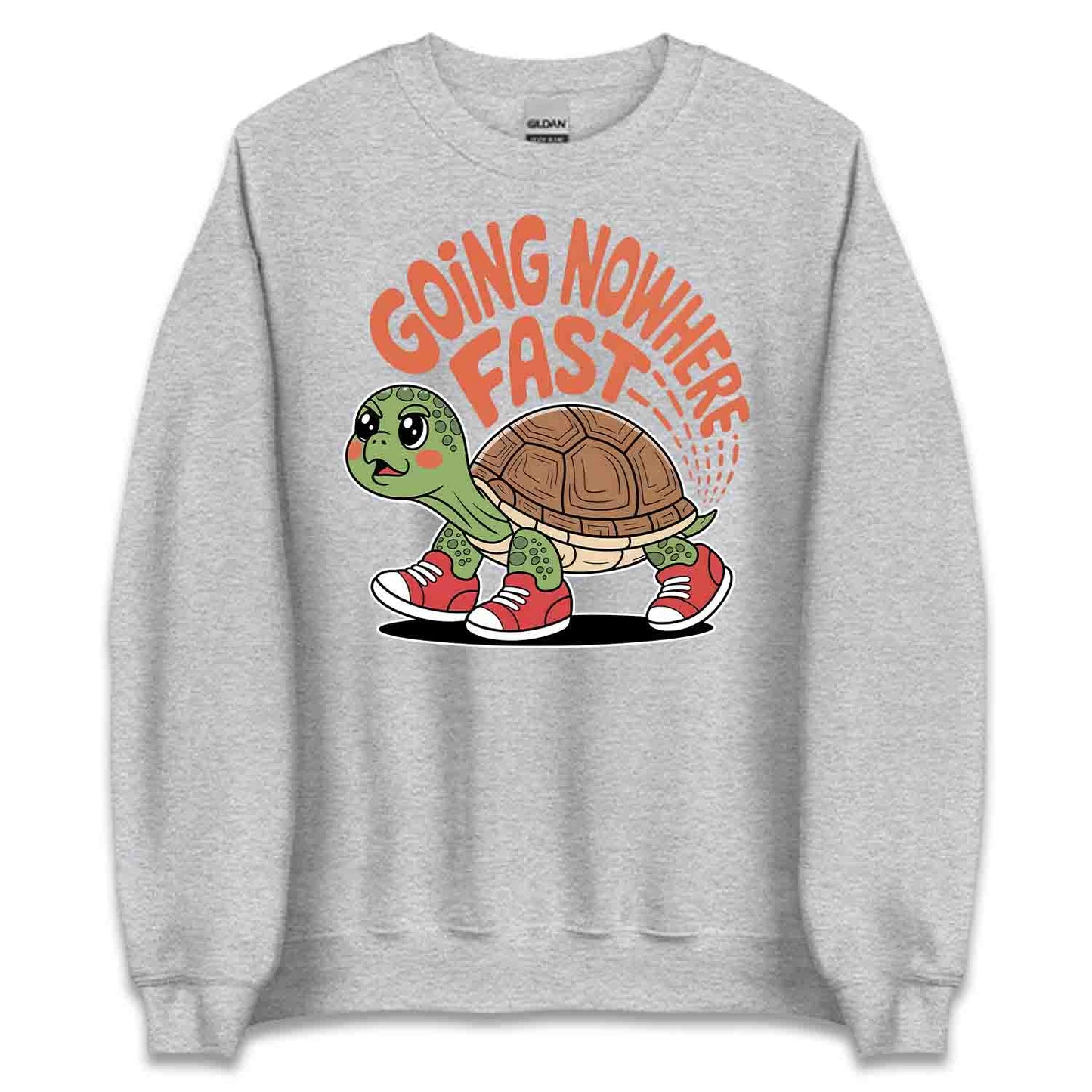 Turtle Going Nowhere Fast T-Shirt, Sneaker Tortoise Lazy Vibes Tee, Sarcastic Procrastinator Shirt | PRODUCT CODE: TSERWXVC