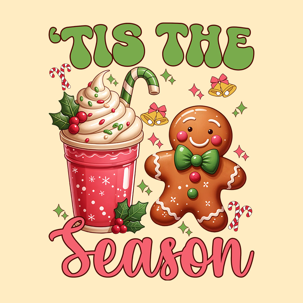 Tis The Season Pink Christmas Hot Cocoa Cup & Gingerbread Man Xmas | PRODUCT CODE: TSHEANOPKNCH