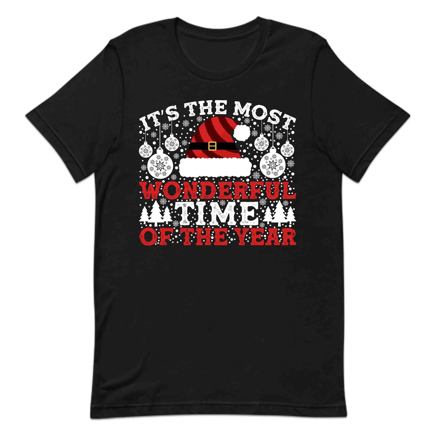 It's The Most Wonderful Time Of The Year Merry Christmas Santa Xmas | PRODUCT CODE: TSHEMOWNDFRL