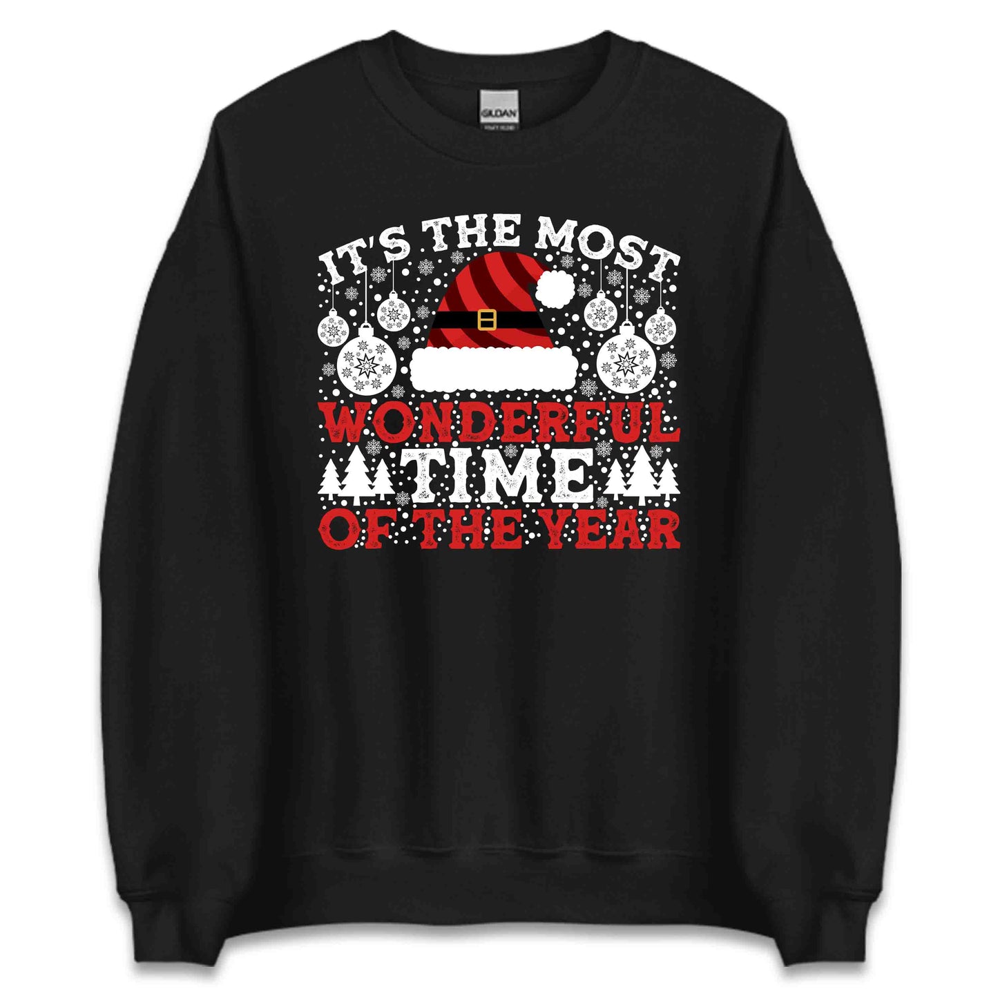 It's The Most Wonderful Time Of The Year Merry Christmas Santa Xmas | PRODUCT CODE: TSHEMOWNDFRL