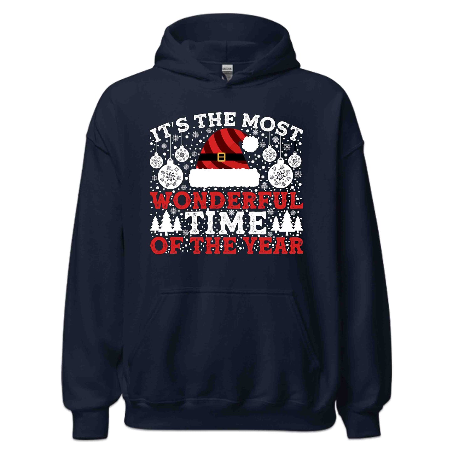 It's The Most Wonderful Time Of The Year Merry Christmas Santa Xmas | PRODUCT CODE: TSHEMOWNDFRL