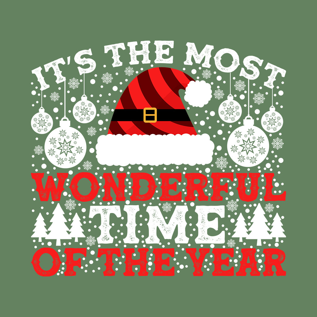 It's The Most Wonderful Time Of The Year Merry Christmas Santa Xmas | PRODUCT CODE: TSHEMOWNDFRL
