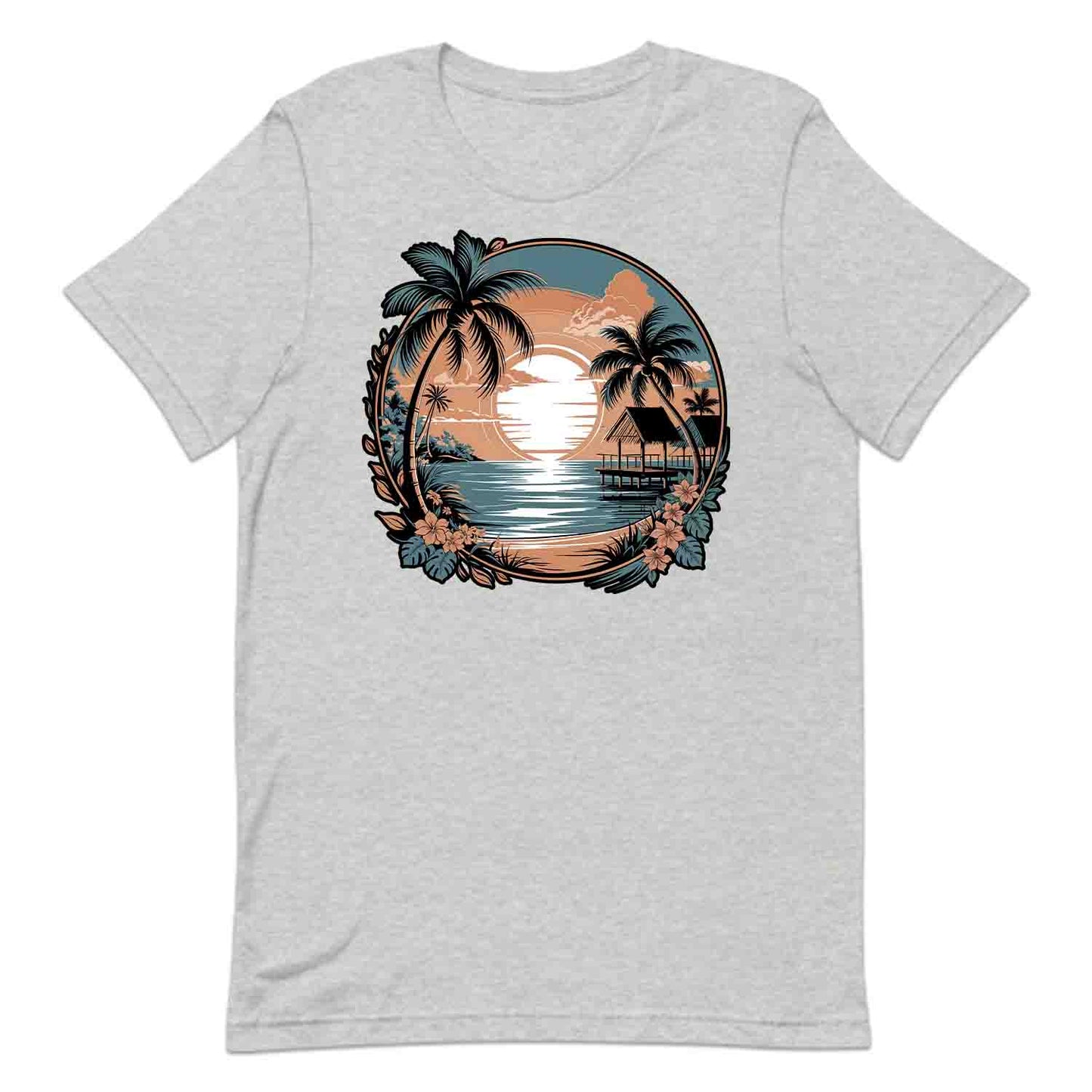 Tropical Sunset T-Shirt, Vintage Beach Sweatshirt, Island Paradise Hoodie | PRODUCT CODE: TWEOIHASIV