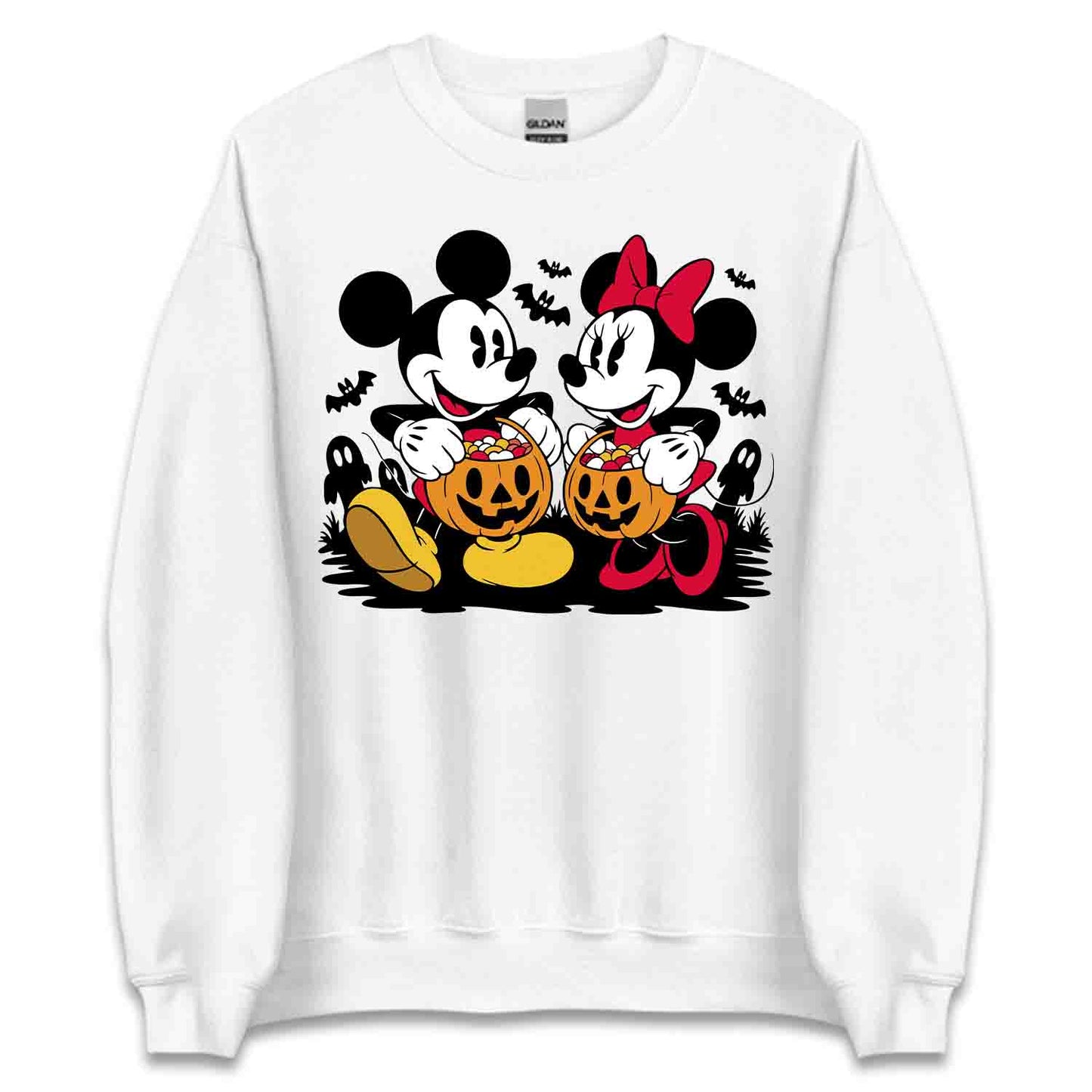 Trick-or-Treat Candy Bucket T-Shirt, Mickey & Minnie Sweatshirt, Disney Halloween Hoodie | PRODUCT CODE: TWERNVSJGD