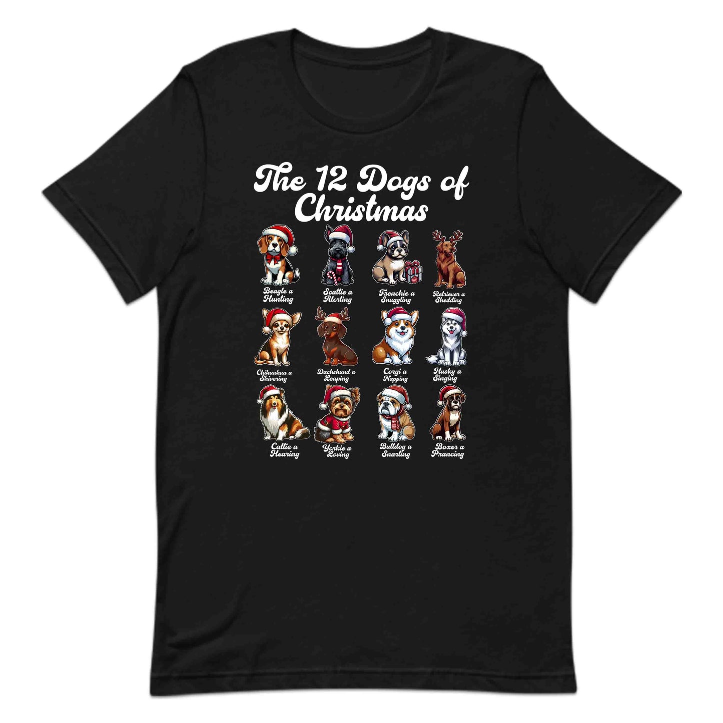 The 12 Dogs of Christmas Merry Woofmas Xmas Dog Breeds | PRODUCT CODE: TWLDGSOCHRMF
