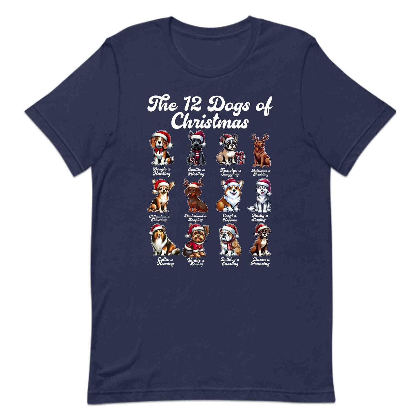 The 12 Dogs of Christmas Merry Woofmas Xmas Dog Breeds | PRODUCT CODE: TWLDGSOCHRMF