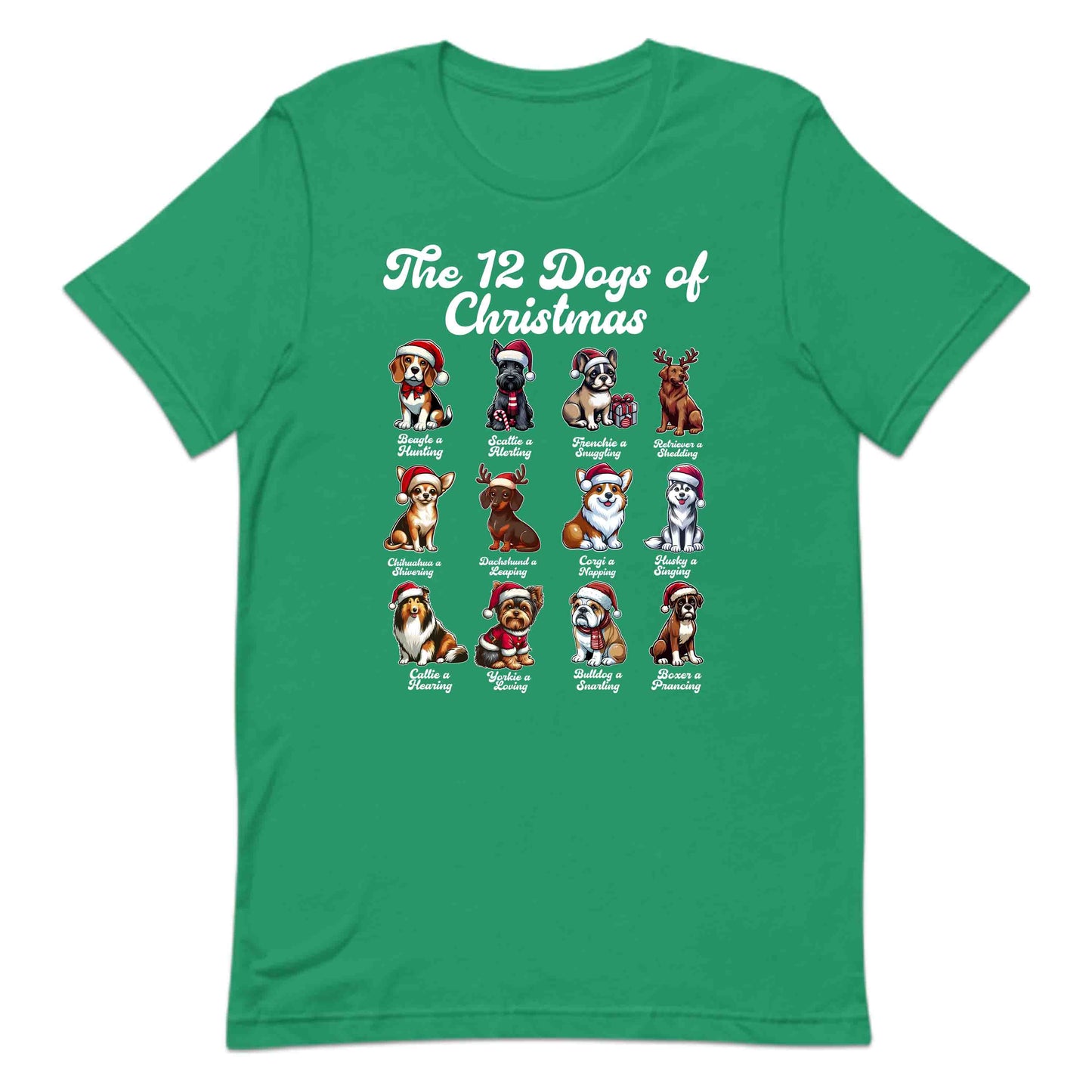 The 12 Dogs of Christmas Merry Woofmas Xmas Dog Breeds | PRODUCT CODE: TWLDGSOCHRMF
