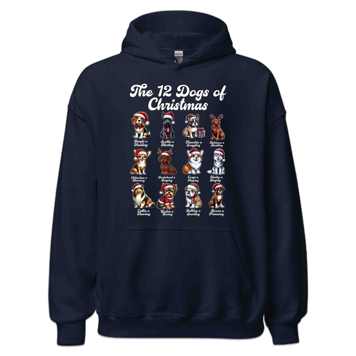 The 12 Dogs of Christmas Merry Woofmas Xmas Dog Breeds | PRODUCT CODE: TWLDGSOCHRMF