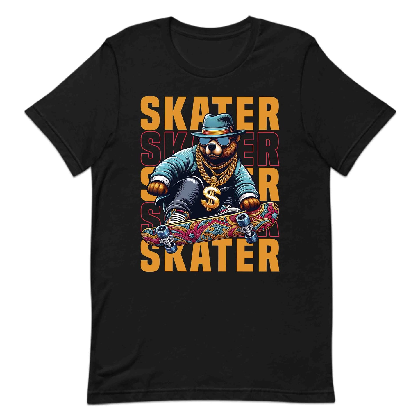 Urban Skater Bear Cool Hip-Hop Style Skateboarders Enthusiasts | PRODUCT CODE: UBRNSKETBECL