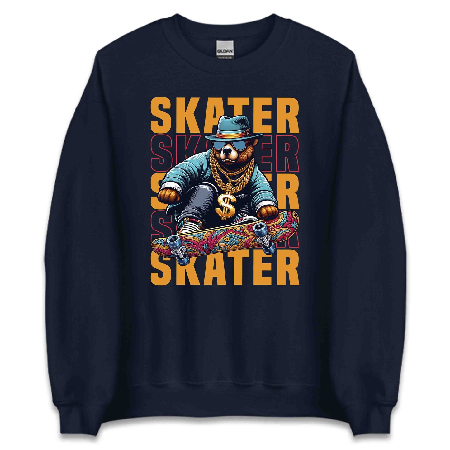 Urban Skater Bear Cool Hip-Hop Style Skateboarders Enthusiasts | PRODUCT CODE: UBRNSKETBECL