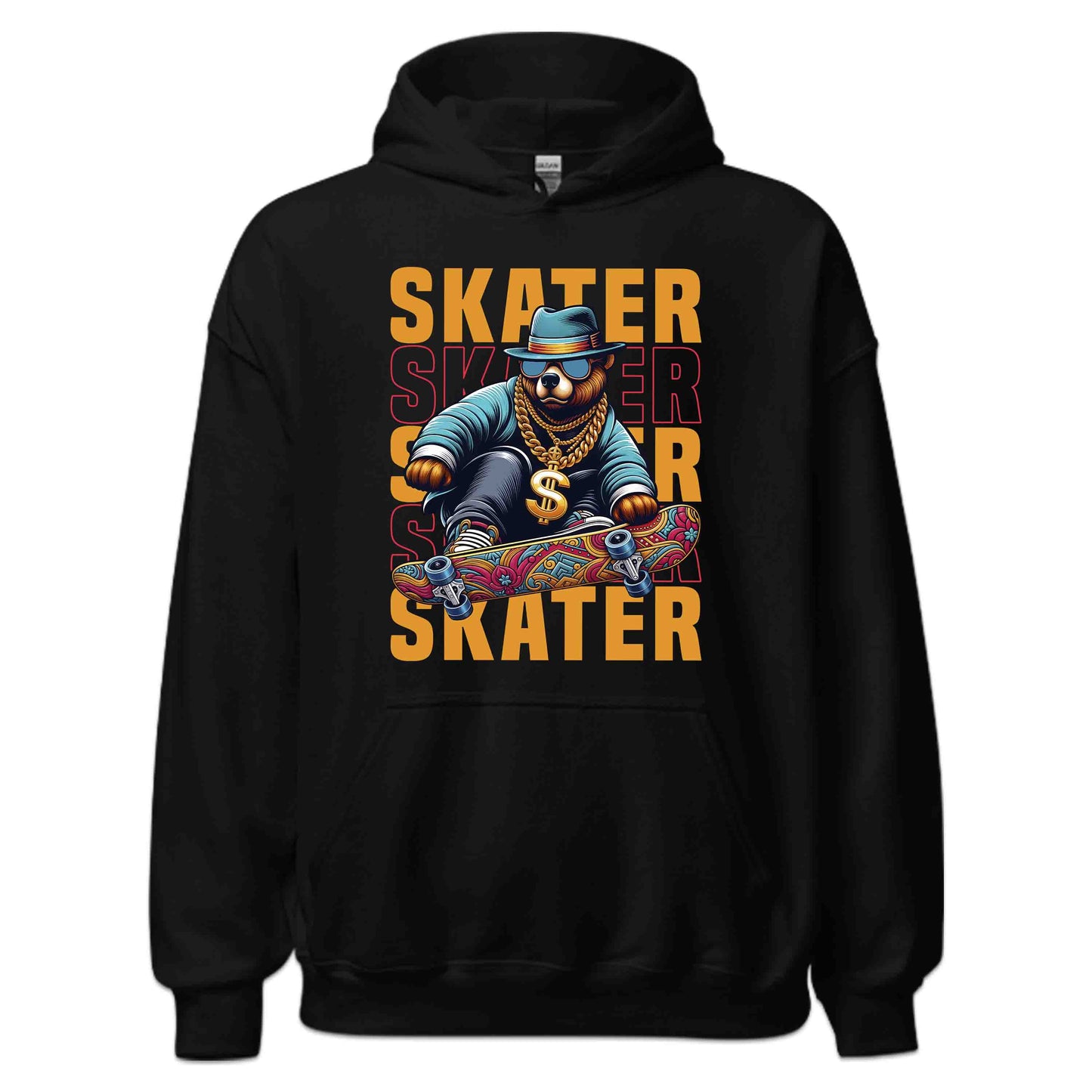 Urban Skater Bear Cool Hip-Hop Style Skateboarders Enthusiasts | PRODUCT CODE: UBRNSKETBECL