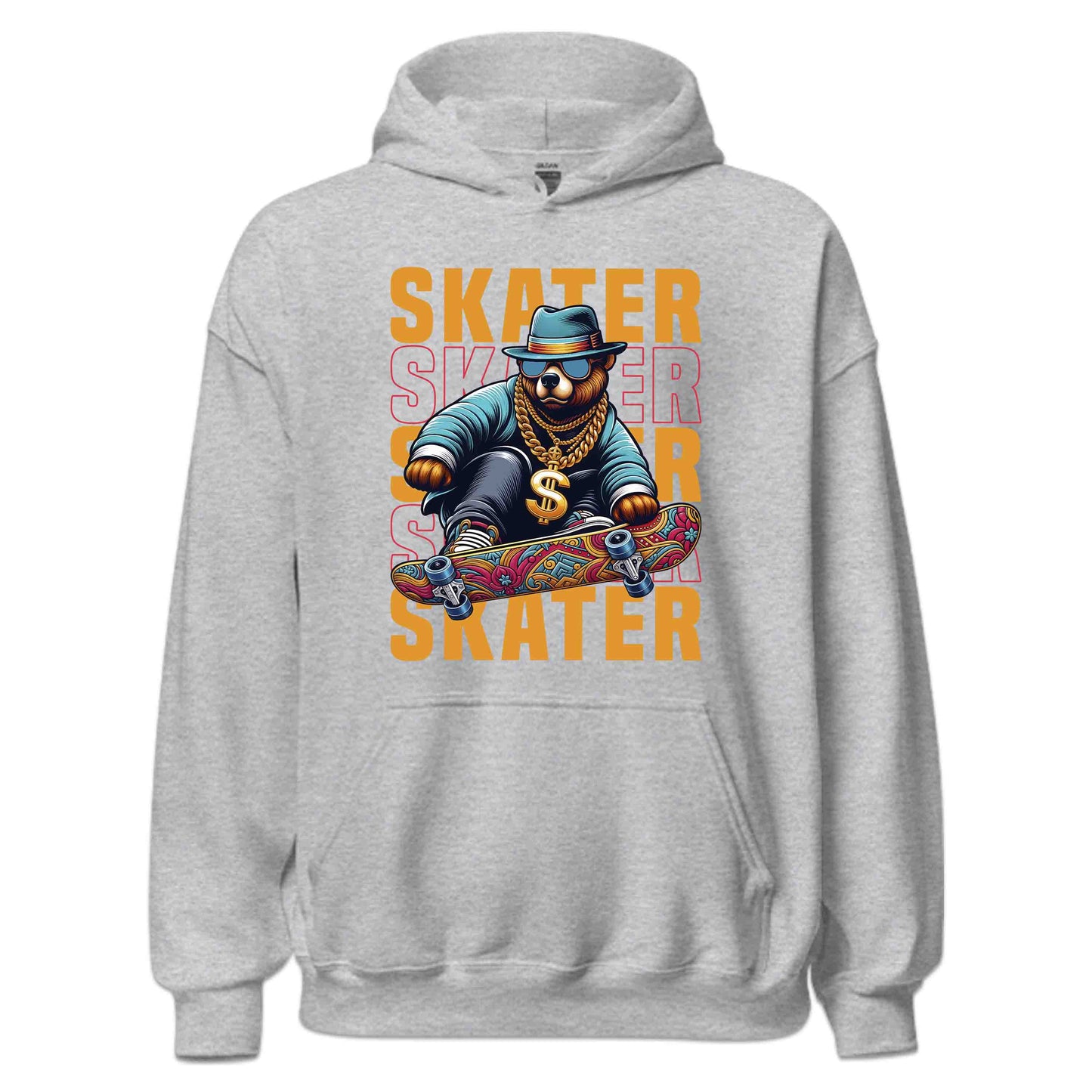 Urban Skater Bear Cool Hip-Hop Style Skateboarders Enthusiasts | PRODUCT CODE: UBRNSKETBECL
