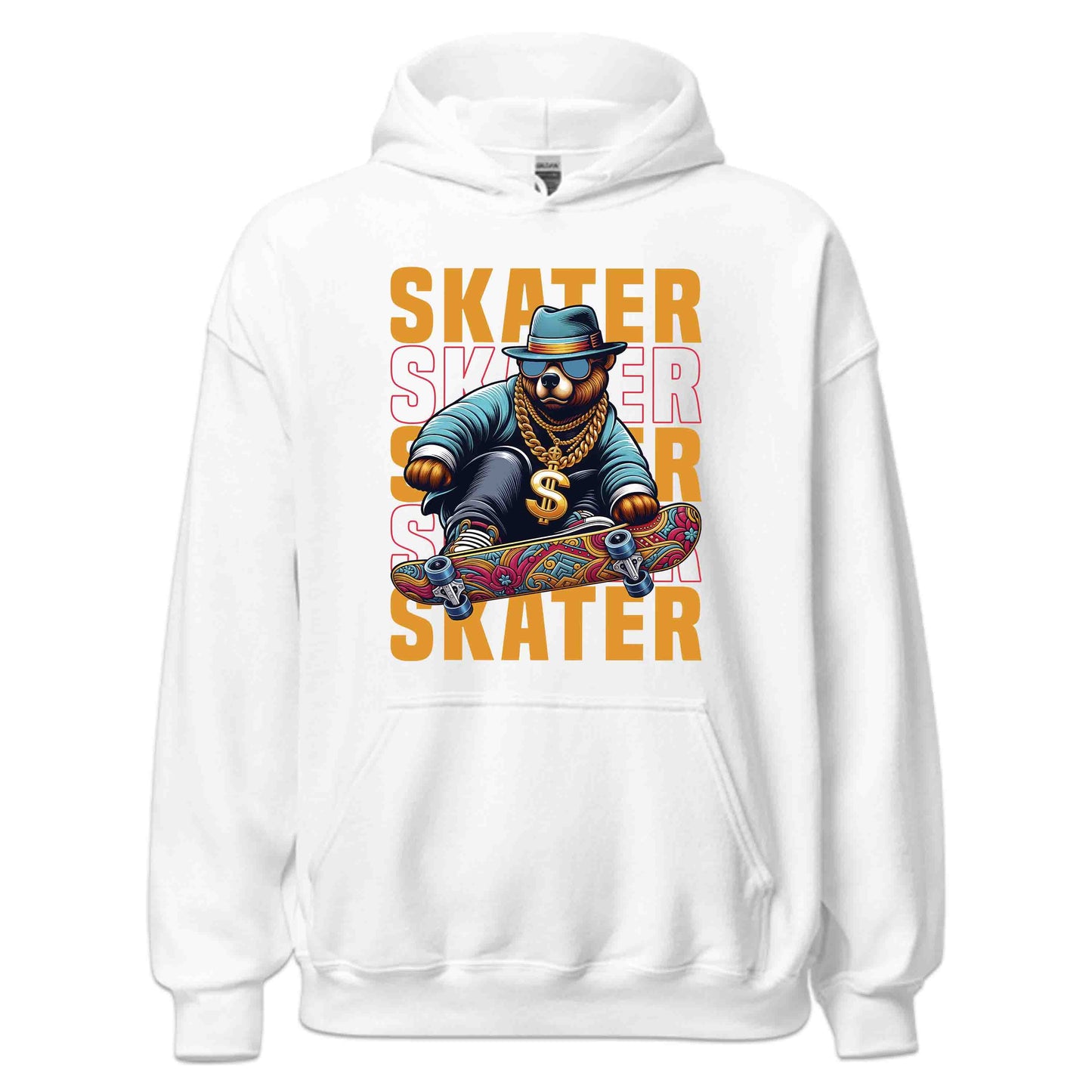 Urban Skater Bear Cool Hip-Hop Style Skateboarders Enthusiasts | PRODUCT CODE: UBRNSKETBECL