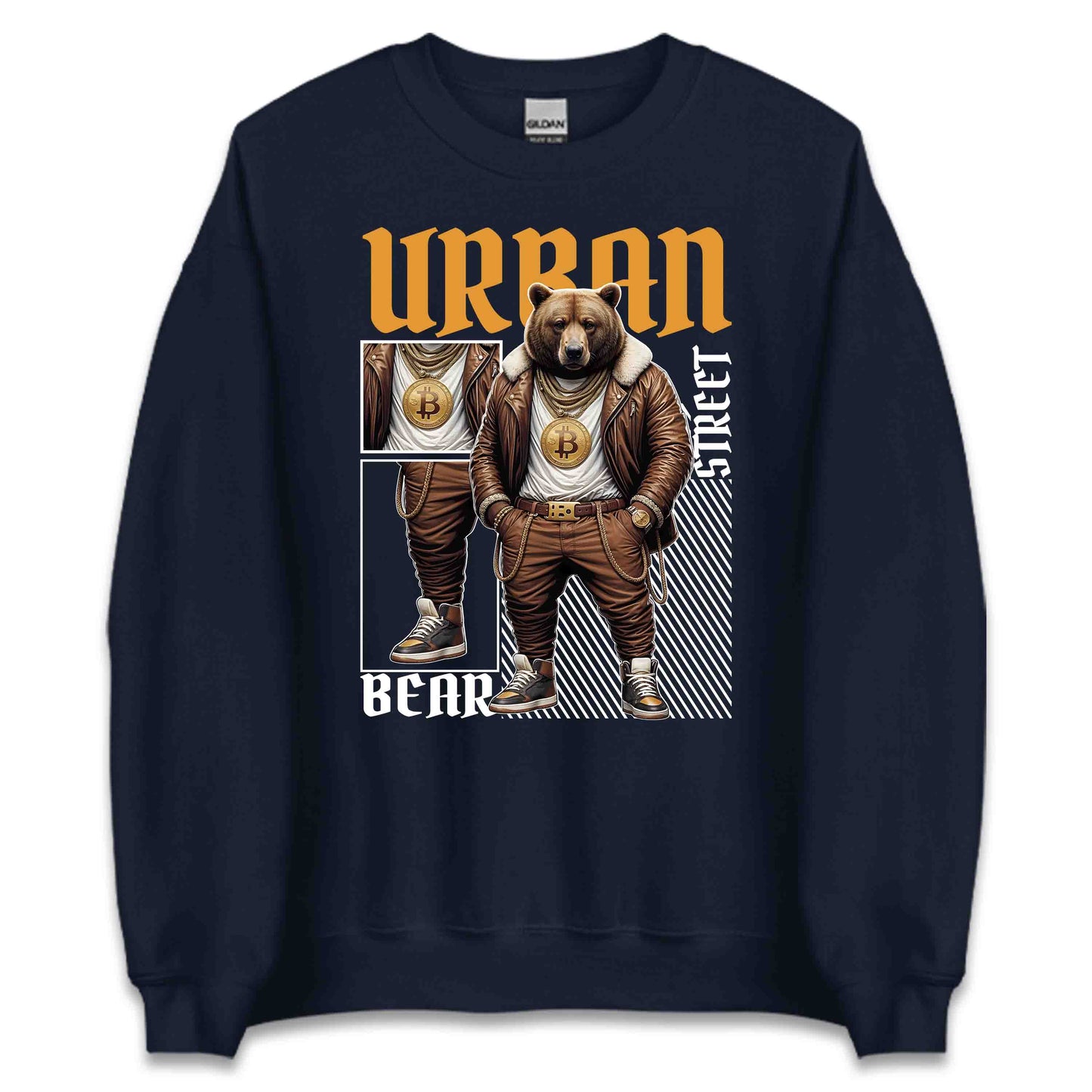 Urban Streetwear Bear Swaggy Bitcoin Bear Hip-Hop Inspired | PRODUCT CODE: UBRSTWEWGYH