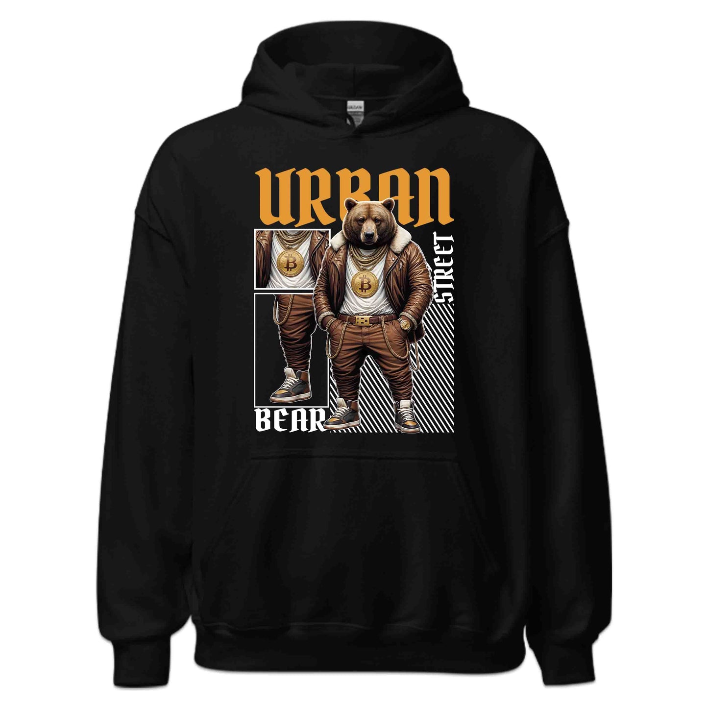 Urban Streetwear Bear Swaggy Bitcoin Bear Hip-Hop Inspired | PRODUCT CODE: UBRSTWEWGYH