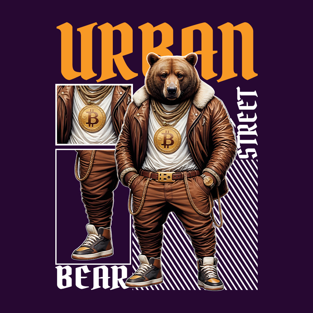 Urban Streetwear Bear Swaggy Bitcoin Bear Hip-Hop Inspired | PRODUCT CODE: UBRSTWEWGYH