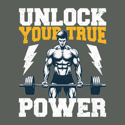Unlock Your True Power Gym Bodybuilding Champs | PRODUCT CODE: ULKNOUTRPWMB