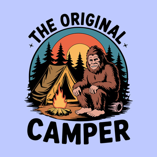 Vintage Bigfoot Camping T-Shirt, Sweatshirt & Hoodie for Outdoor Lovers | PRODUCT CODE: VBNADUYWQ