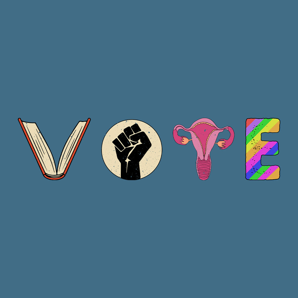 Vote Banned Books Reproductive Rights | PRODUCT CODE: VBRBPVEFM