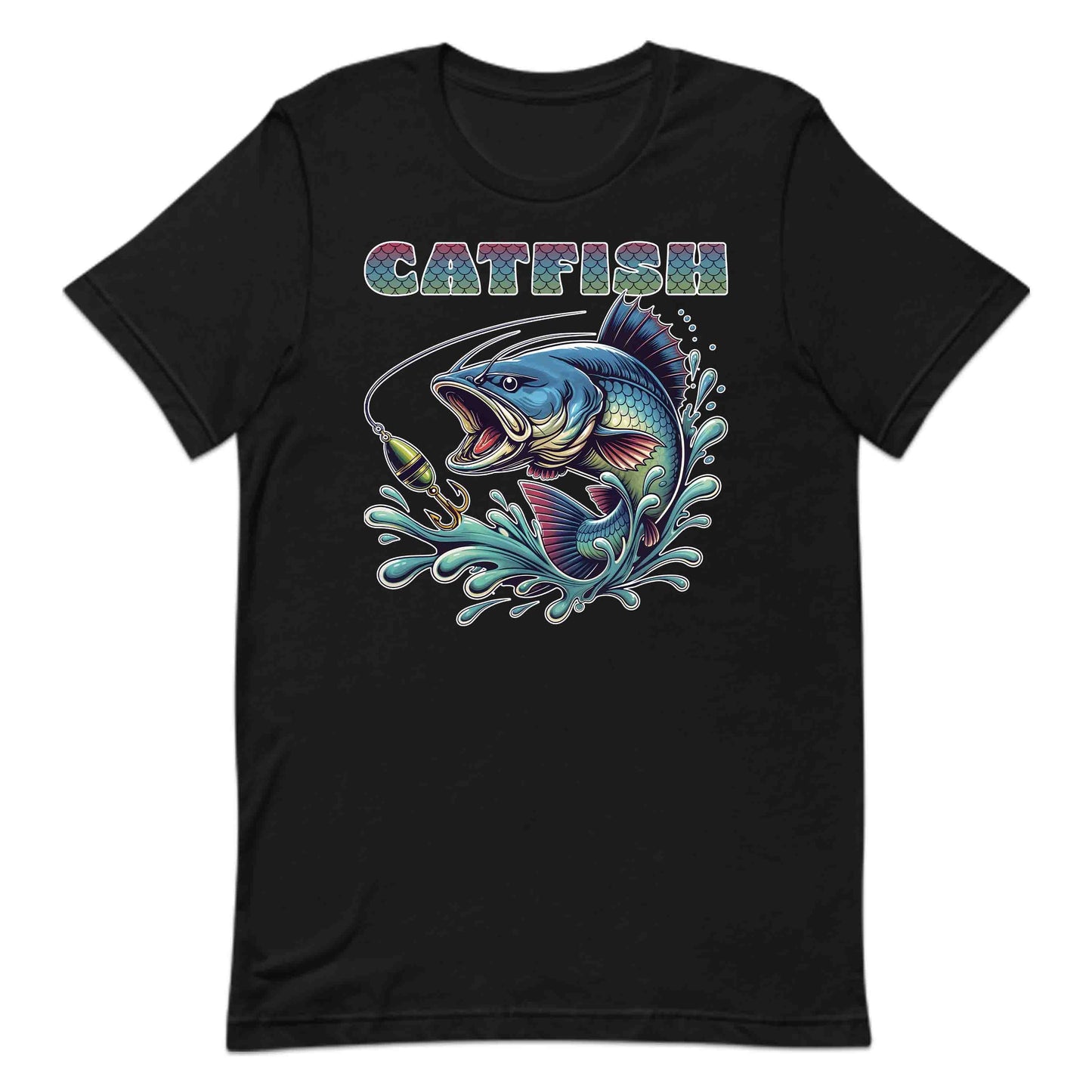 Vibrant Artistic Catfish River Fishing Lover's | PRODUCT CODE: VBRNARTSCFSA