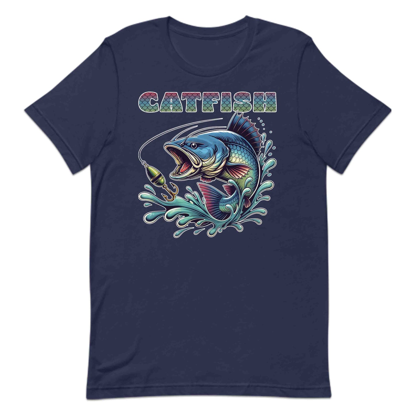 Vibrant Artistic Catfish River Fishing Lover's | PRODUCT CODE: VBRNARTSCFSA