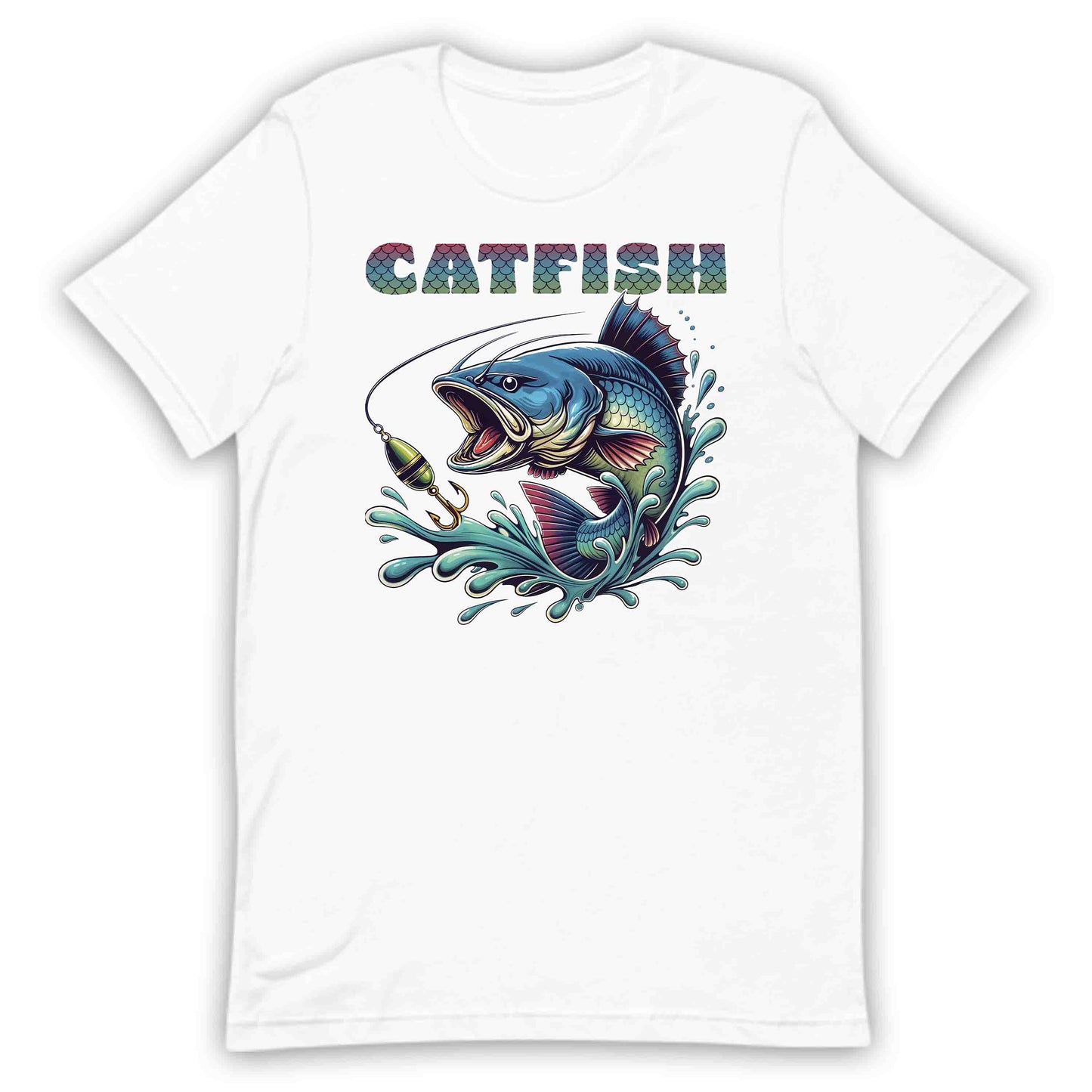 Vibrant Artistic Catfish River Fishing Lover's | PRODUCT CODE: VBRNARTSCFSA