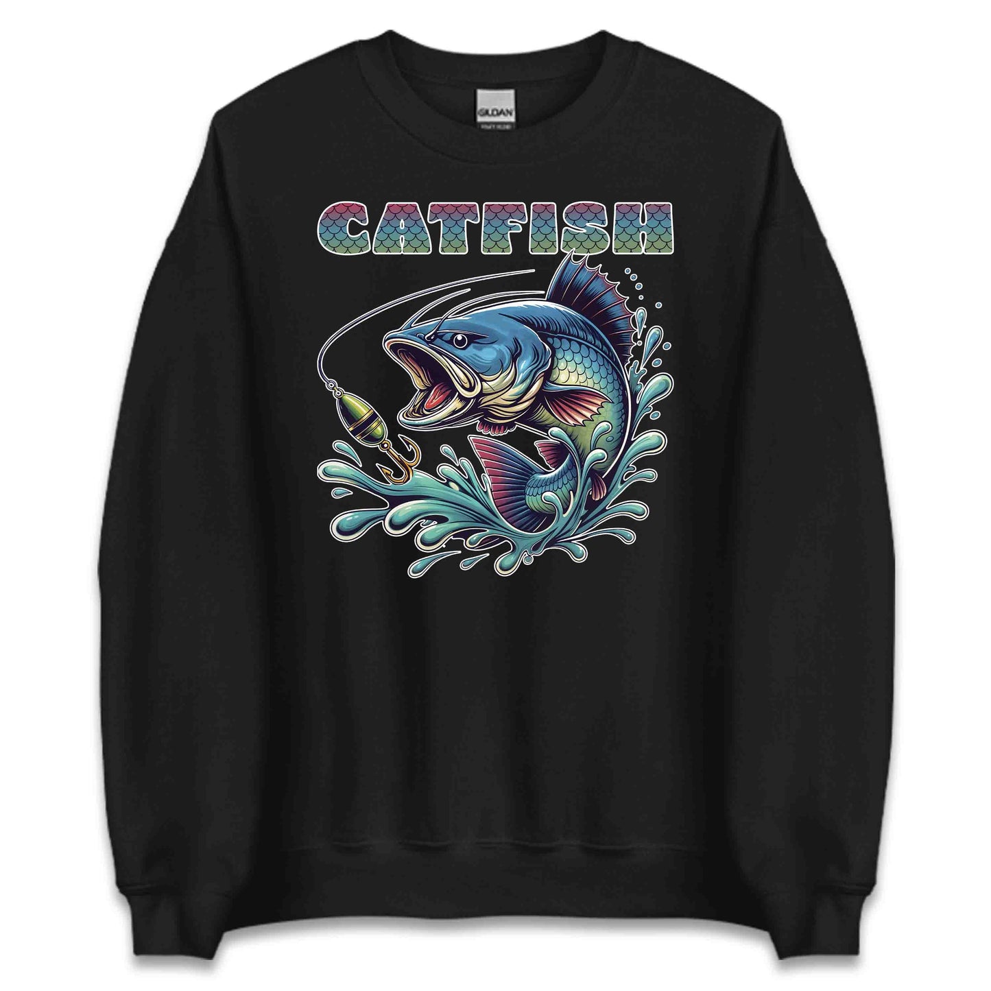 Vibrant Artistic Catfish River Fishing Lover's | PRODUCT CODE: VBRNARTSCFSA