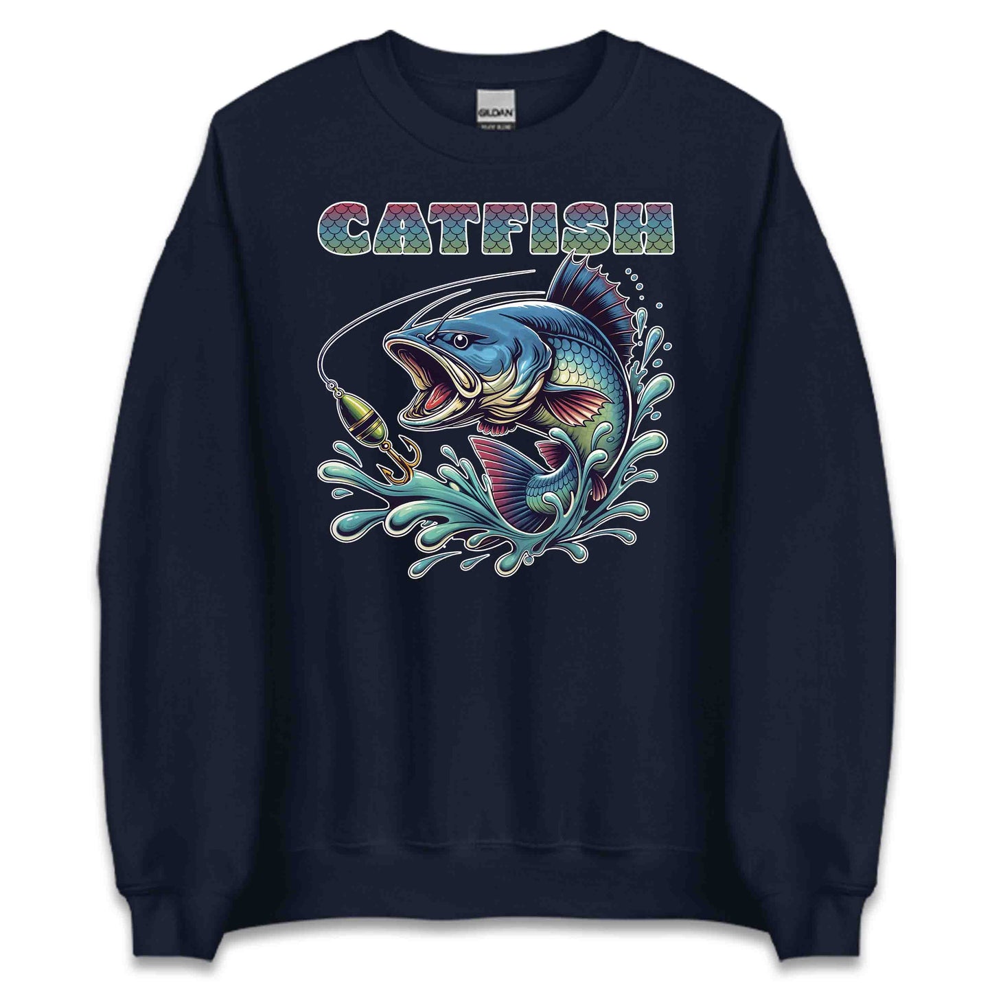 Vibrant Artistic Catfish River Fishing Lover's | PRODUCT CODE: VBRNARTSCFSA
