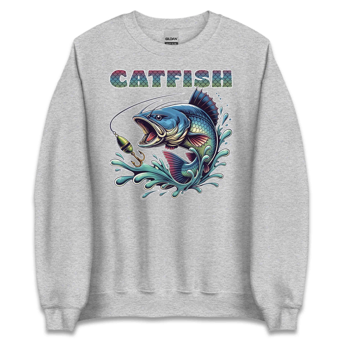 Vibrant Artistic Catfish River Fishing Lover's | PRODUCT CODE: VBRNARTSCFSA