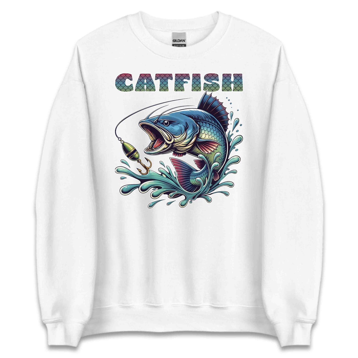 Vibrant Artistic Catfish River Fishing Lover's | PRODUCT CODE: VBRNARTSCFSA