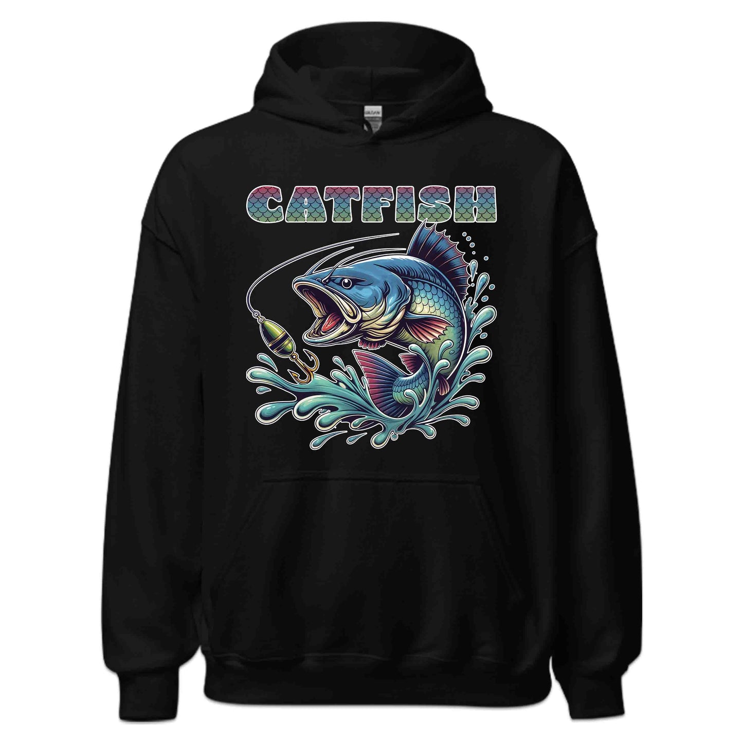Vibrant Artistic Catfish River Fishing Lover's | PRODUCT CODE: VBRNARTSCFSA